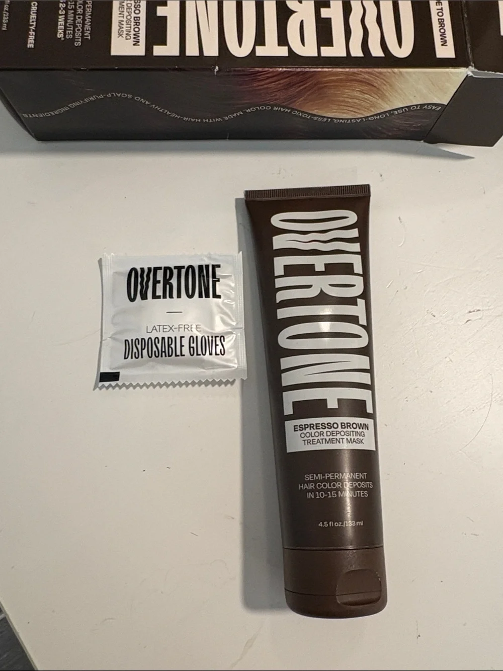 Overtone Espresso Brown Color-Depositing Hair Treatment Mask - Brown - Picture 7 of 9